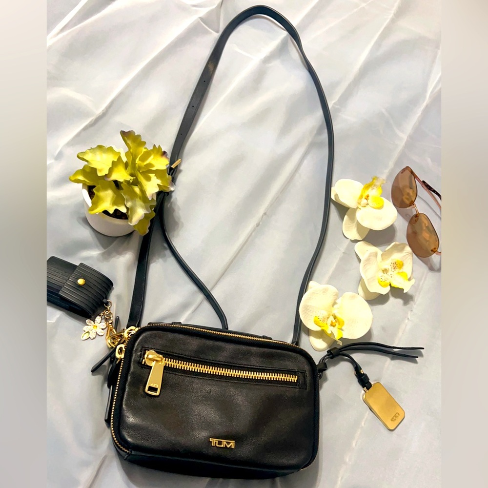 Tumi leather crossbody